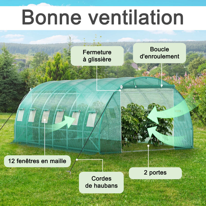 mini serre bonne ventilation