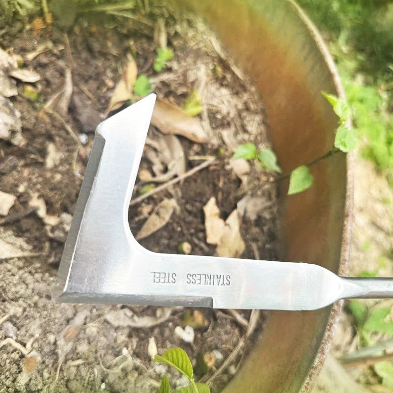 Outil-de-jardinage-couteau-à-désherber-acier-inoxydable